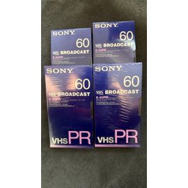 Cassettes Sony VHS Broadcast E-60 PR