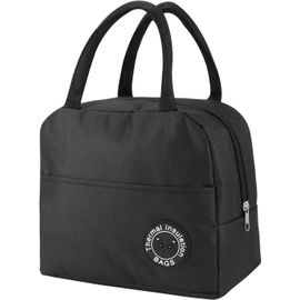 SUBZONAL-Sac Isotherme Repas, 5.5 L Lunch Bog avec Feuille d'Aluminium Isolée, Petit Panier Repas Étanche Mini Sac à Lunch Isolé Pliable pour Homme Femme Enfant École Bureau Pique-nique