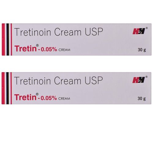 Tretin 0.05% Cream,30gm Each (Pack Of 2) 