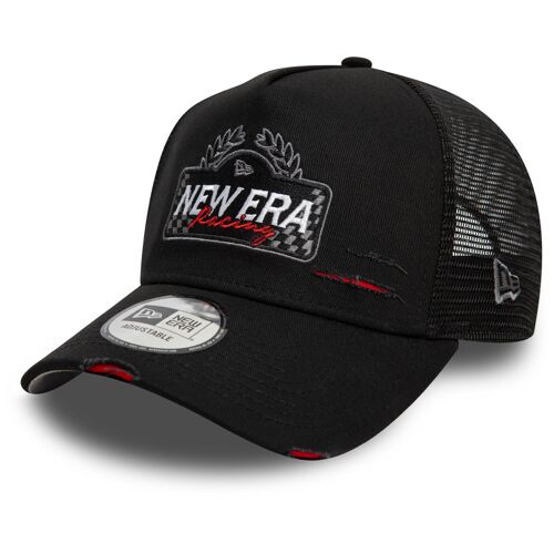 New Era Mesh Trucker Cap - Motorsport Racing Noir