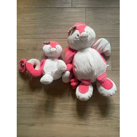Lot doudou peluche éveil pingouin rose noukies Pinguin pinguïn noukie S