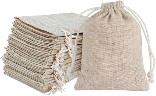 JEXNOVASHOP-Lot De 30 Sacs En Coton Avec Cordon De Serrage,8x10cm Sachets Réutilisables En Jute,Petite Pochon Bijoux,Sac Cadeau Avec Cordon Pour Bijoux,Pour Bricolage,Calendrier De L'avent,Anniversai