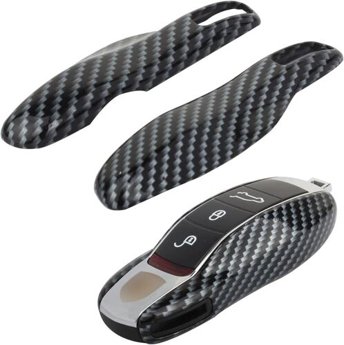 Cayenne Couverture De Clé Style De Fibre De Carbone Pour Macan 911 Cas De Remplacement[Auto5134782]