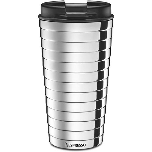 SUBZONAL-Nespresso Touch Mug de voyage en acier inoxydable, argenté, 345 ml