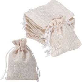 ASFASFq-15 sacs en toile de jute avec cordon de serrage, sacs en toile de jute, petits sacs en tissu avec étiquettes cadeaux, sacs en lin, remplissages pour calendriers de l'Avent DIY, artisanat