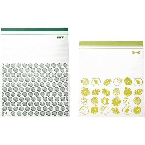 ASFASFq-Lot de 30 sacs en plastique bleu Istad pour congélateur - 15 sacs de 6 L (28,5 x 41 cm) et 15 sacs de 4,5 L (27 x 34 cm) au total