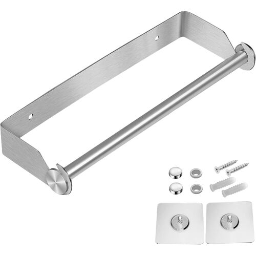 Jexnovashop-Porte Sopalin Mural Acier Inoxydable Dérouleur Essuie Tout Porte Essuie Tout Mural Auto-Adhésif - Sans Percage Ou À Percer Support Sopalin Porte Rouleau Papier Pour Cuisine Salle De Bain,
