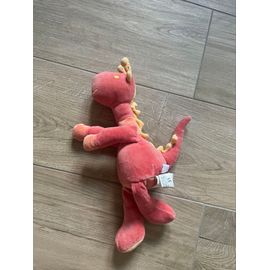 Doudou peluche dragon orange Marese 