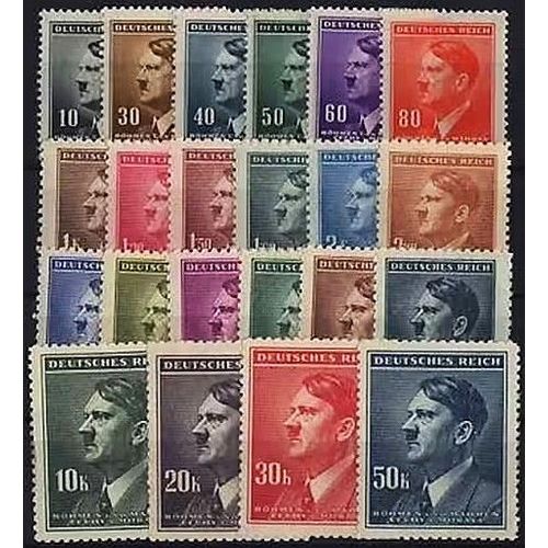 Tchécoslovaquie, Occupation Allemande 1942, Bohème Moravie, Très Belle Série Complète Neuve** Luxe Timbres Yvert 77 À 98, Chancelier Hitler.