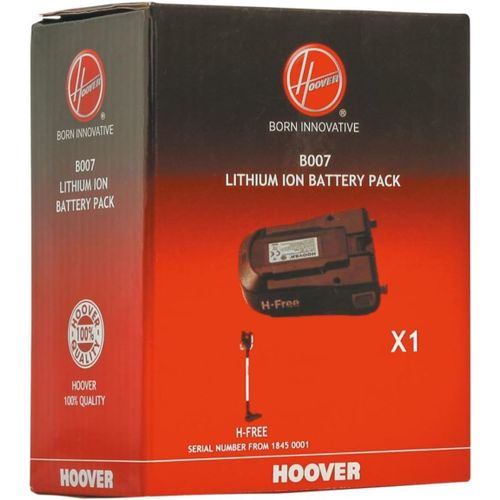 NouvelHorizonstore-HOOVER B007 Batterie pour Aspirateurs Balais - Compatible avec les Aspirateurs Balais Sans Fil HF18 - Batterie d'Origine - Rechargeable - Doublez l'Autonomie de Votre Appareil - 18