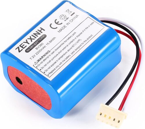 7.2V 2200mAh Batterie Compatible pour iRobot Braava 380 380T 390 390T Menthe 5200 5200B 5200C Robot de Nettoyage