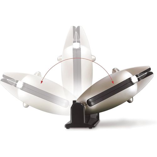 SUBZONAL-Gaufrier Premium, 1200W, Fabriqué en France, Réversible sur son socle, Cuisson personnalisée, Plaques amovibles, Multifonction, Nettoyage sans effort, 019122
