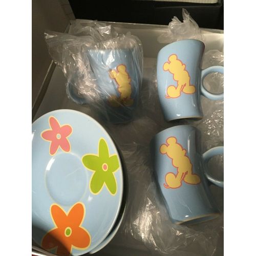Lot De 3 Tasses A Cafe Originales Mickey - Sous Tasses - - Disney Disneyland Paris