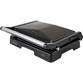 KALANKA-- Grill Électrique BXGR1000E | 1000W | Plaques De 23x14,5cm | Poignée Toucher Froid Avec Plaque Supérieure Réglage Automatique | Système De Sécurité