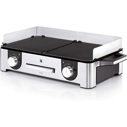 SUBZONAL-Master-Grill électrique, 2400W, Grande surface 28x50cm, Revêtement antiadhésif, Plaques amovibles compatibles lave-vaisselle, Inox 18/10 Cromargan, Lono 0415280011