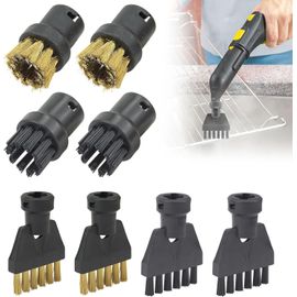 SUBZONAL-Lot de 8 accessoires pour nettoyeur vapeur Kärcher SC1, SC2, SC3, SC4, SC5, nettoyeur vapeur à main, brosse de nettoyage puissante, brosse ronde, grande buse d'embout, buses d'alimentation,
