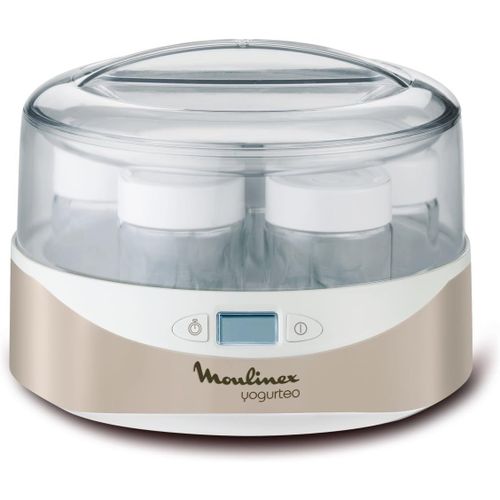 Hamiltion-Yg231E32 Yaourtière Yogurteo 7 Pots De Yaourt Inclus Programmable Écran Lcd Minuteur 13W Champagne