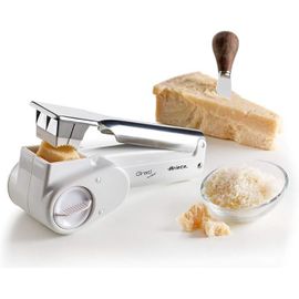 SUBZONAL-Gratì Metal 44, Râpe à Fromage Électrique Sans Fil, 2 Rouleaux en Acier Inoxydable Inclus, 1 Kg de Fromage avec Une Recharge, Râpe Pour de Nombreux Ingrédients, 1500Mah, Blanc