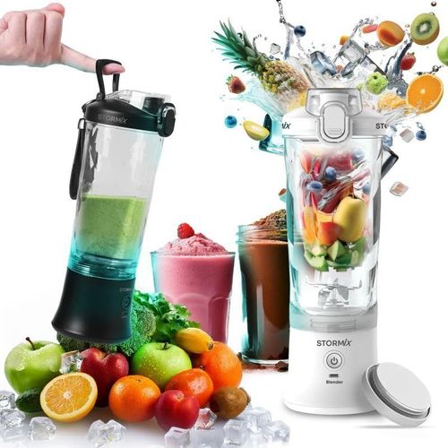 Pack Blender Portable & Pochette Isotherme ¿ Puissant 150W ¿ 6 Lames Inox ¿ Smoothies, Shakers, Glace Pilée ¿ USB-C Rechargeable ¿ Housse Thermo-Isolante ¿ Transport Facile