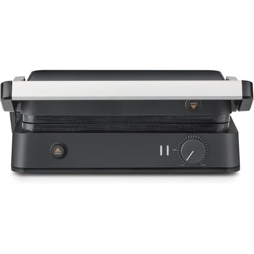 Sevini Lite Multi-Gril Viande,Gril Avec Fonction Plancha,Gril Électrique Pour Légumes,Steaks Et Paninis,Gril Viande,Plaques Avec Revêtement Céramique,1 800 W,Noir/Inox,Kg 2398