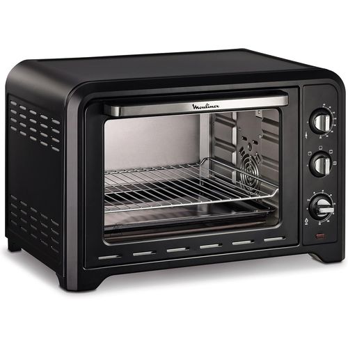 SUBZONAL-Moulinex Optimo OX484810 - Four à convection de 39 L, 6 modes de cuisson avec thermostat jusqu'à 240 ° et minuterie jusqu'à 120 minutes, plaque de cuisson et grilles réversibles, design comp