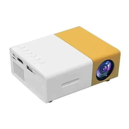 Yg300 mini LED projecteur portable HD Théâtre HDMI USB Audio home 4K media player vidéoprojecteur Beamer pour film - Yellow EU Plug