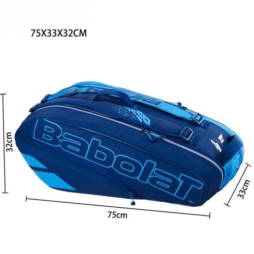 Babolat-Sac De Raquette De Tennis Pour Homme Et Femme,Sac À Dos Aero,Sac De Sport Pour 6 Raquettes -Bleu