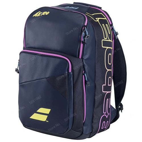 Sac À Dos Babolat Pure Strike Pour Raquette De Tennis Pour Homme Et Femme,Grande Capacité,Peut Contenir Jusqu'à 3 Raquettes,Sacs De Sport,2024 -Noir