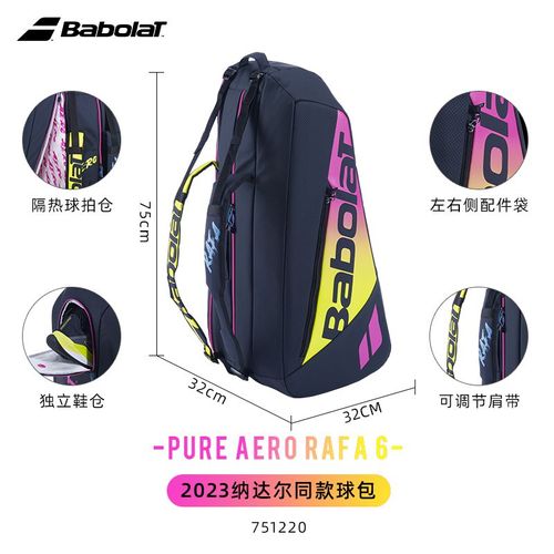 Babolat-Sac À Dos De Raquettes De Tennis Pour Homme Et Femme,Sac De Dehors,Pure Aero Rafa,Nadal Rafa 6 12 -Rafa 6