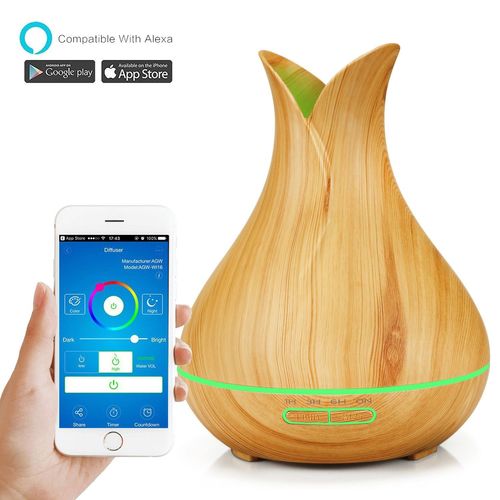 Diffuseur d'arôme électrique intelligent WiFi 550ML,diffuseur d'huile essentielle,humidificateur d'air,télécommande ultrasonique,brumisateur pour la maison - Type WIFI smart #A