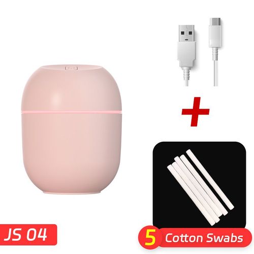 Mini humidificateur d'air Portable goutte d'eau USB bureau intérieur ménage muet humidificateur d'atomisation d'air - Type JS04Pink5 #A