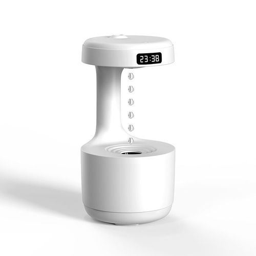 Haute qualité intelligent créatif Anti gravité goutte d'eau Spray maison silencieux chambre bureau atmosphère lumière humidificateur - Type WHITE