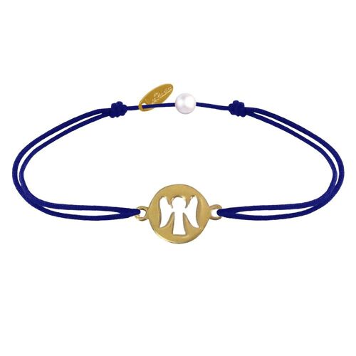 Les Poulettes Bijoux - Bracelet Lien Mon Ange Plaqué Or