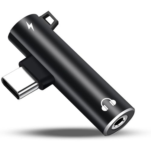 SUBZONAL-Adaptateur USB C vers jack pour casque 2 en 1 USB C vers jack 3,5 mm Adaptateur audio auxiliaire compatible avec iPhone 15, Galaxy Serie, iPad