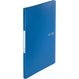 Tianyi-Von 46690035 Lot De 5 Porte-Vues A4 Avec 30 Compartiments En Polypropylène Pour 60 Feuilles, Bac À Documents Flexible Pour L'école, L'étude Et La Maison, Bleu, 46690035