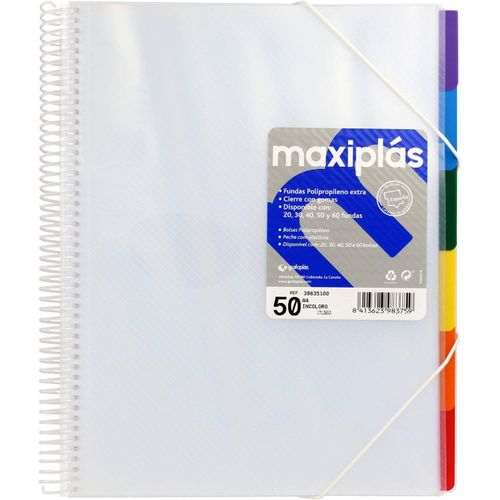 Asas-Grafoplas 39835100 Trieur 50 Pochettes Transparent A4