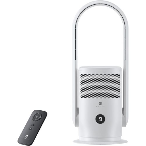 Ventilateur Tour Sans Pales, Ultty Ventilateur Colonne Purificateur D'Air Silencieux Avec Télécommande, Hauteur 60 Cm, Tower Fan Pour Chambre À Coucher, Bureau, Cr021 Blanc[VEN750265]