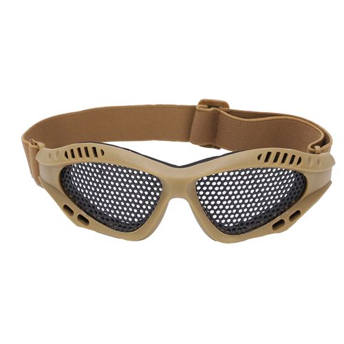 Lunettes De SéCurité En Maille, RéSistantes Aux Chocs, Haute RéSistance, Respirantes, Pour Jeux De Tir, Conduite En Plein Air, Couleur Boue