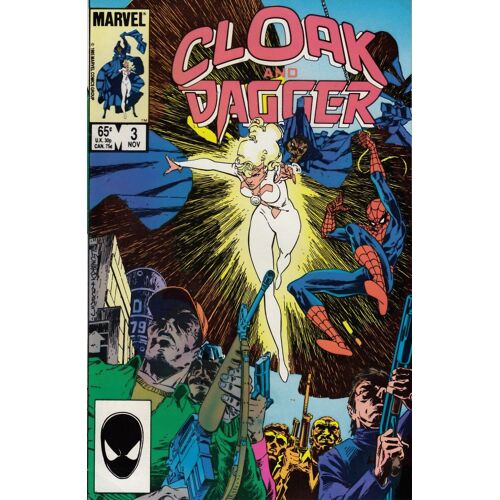 Cloak And Dagger # 3 ( V.O. 1985 - On-Going Series ) ** Rick Leonardi Art ** Spider-Man Guests !
