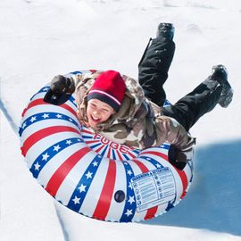 Anneau De Ski Gonflable, Tube De Luge En Pvc éPais, Tube De Neige D'hiver Avec PoignéE