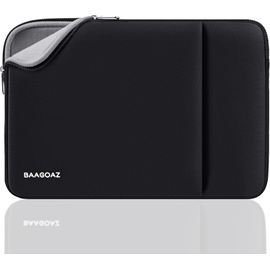 TIANYI-Housse pour Ordinateur Portable 13-14 Pouces Pochette Sacoche de Protection, Compatible avec 13,3 Pouces PC Portable Chromebook, 14,2 MacBook Pro M4 M3 M2 M1 Pro/Max 2025 2024 2023 2022, Noir
