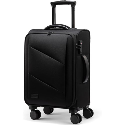 Valise Cabine, 55X35X20Cm Bagage À Main Léger Avec Serrure Tsa Et 4 Roues, Trolley Avec Compartiment Pour Ordinateur Portable De 15,6 Pouces, 45L