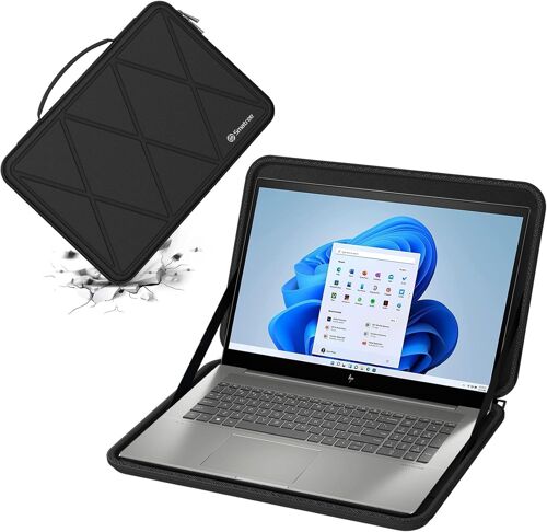 Housse De Protection Rigide En Eva Compatible Avec Ordinateur Portable Hp Envy 17T-Cw0000/Envy 17-Cw0097Nr (X8316)[ZHB1222]