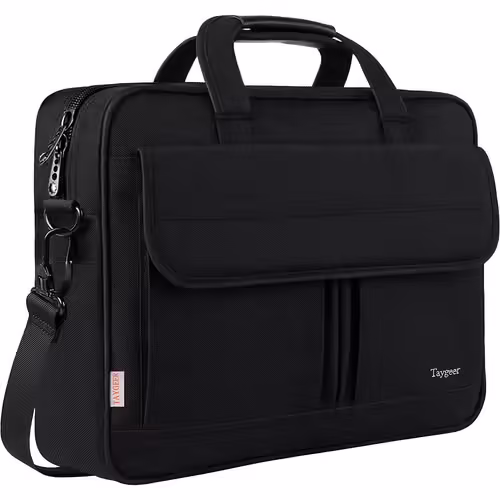 Sacoche Ordinateur 17 Pouces, Sac Pc Porpatle Grande Impermeabte Mallette Business Sac Bureau Avec Bandoulière Sacoche Travail Cartable Laptop Sacd Affaires Pour Homme Femme, Noir