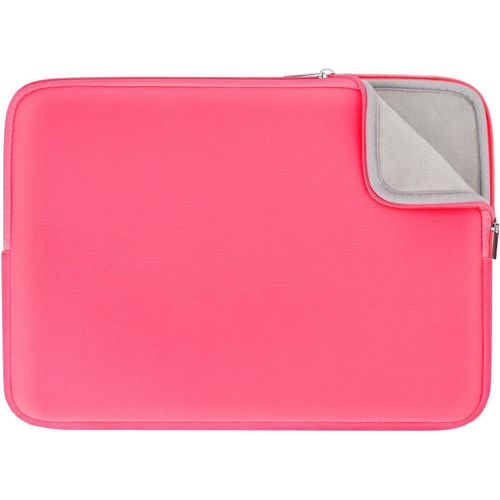 SJZG-Rainyear 14 Pouces House Pour Ordinateur Portable Doublure Souple Tui De Transport Rembourré Compatible Avec 15 Pouces Macbook Air M2 M3 M4, 14 Pouces Notebook Ultrabook Chromebook(Rose Vif)