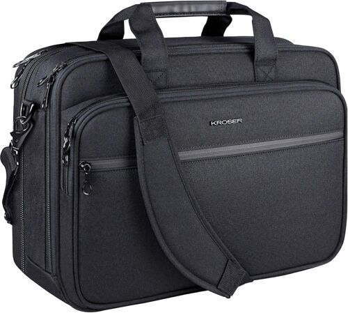 acdsgd-Sacoche pour Ordinateur Portable Imperméable Extensible Sac Messenger à Bandoulière pour Voyage/Affaires/École/Homme/Femme Laptop Bag