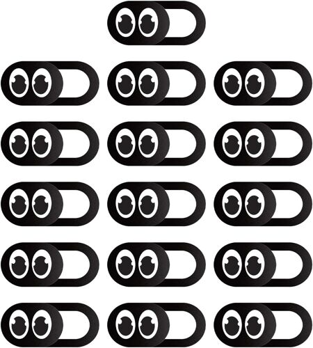 KALANKA-Couverture De Protection De La Caméra 16 Pièces, Couvercle De Caméra Créatif, Accessoires De Caméra, Adaptés Aux Téléphones Mobiles, Aux Tablettes Et Aux Ordinateurs Portables.