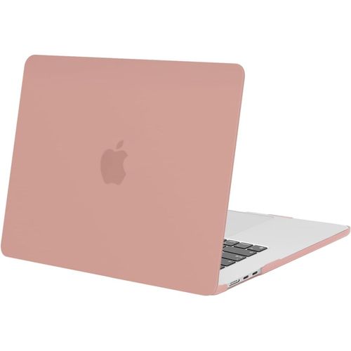 Coque Compatible Avec Macbook Air 15 Pouces M4 M3 M2 A3241 A3114 A2941 Avec Liquid Retina 15,3 Pouces & Touch Id,Coque Protection Rigide Pour Mac Air 15 2025 2024 2023 Release,Rose Saumon