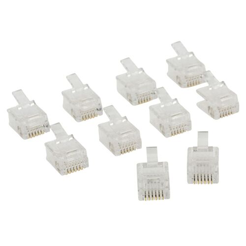 Valueline - Connecteur de téléphone - RJ-12 (M) - transparent