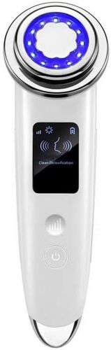 Appareil De Massage Électrique Visage Avec Écran Numérique - Dispositif Multifonction Beauté Et Soins Du Visage (Blanc)